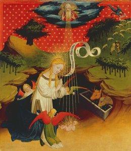 来自汉堡圣约翰教堂圣托马斯祭坛的圣诞节，于1424年开始（面板上的油画和油画）