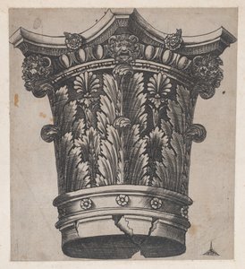 Speculum Romanae Magnificentiae：资本与头和面具，约1537年，约1537年。