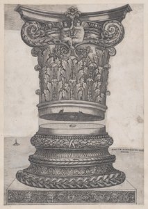 Speculum Romanae Magnificentiae：装饰的资本和底座，约1537年，约1537年。