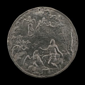 圣约翰在帕特莫斯创作启示录，1570年代 作者 大师 H.G