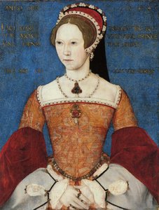 Mary I或Mary Tudor（1516-58）的肖像，亨利八世的女儿，年龄28岁，1544年（小组）
