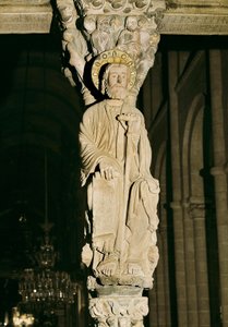 竖框与圣詹姆斯图，Pórtico de la Gloria，Cathedrale Santiago de Compostela