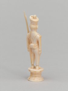白色棋子，棋子，印度，约1820年 作者 耕作大师