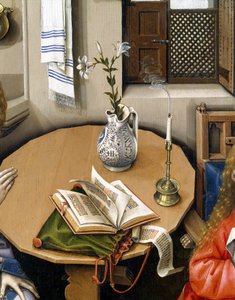 报喜三联画（Merode Altarpiece），c.1427-32（橡木油）