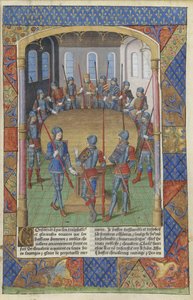 Lancelot du Lac。亚瑟王和圆桌骑士团，1494年。
