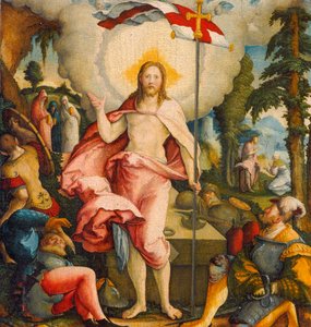 德语：Die Auferstehung Christi und Noli me tangere 基督复活与我的 tangere 作者 梅斯基希大师