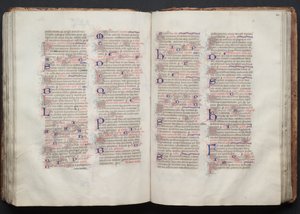 哥达弥撒曲》（The Gotha Missal）。Fol.111v，文本，约1375。