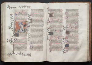 哥达弥撒曲》（The Gotha Missal）。Fol.124v, The Archangel Michael, 约1375年。