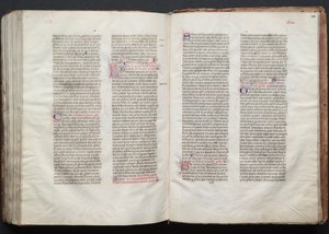 哥达弥撒曲》（The Gotha Missal）：Fol.150r, Text, c. 1375.