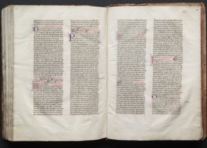 哥达弥撒曲》（The Gotha Missal）。Fol.153r，文本，约1375年。