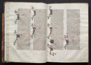 哥达弥撒曲》（The Gotha Missal）。Fol.23r, Text, c. 1375.