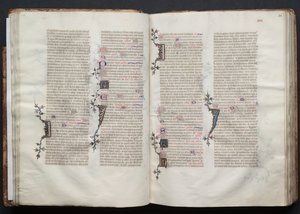 哥达弥撒曲》（The Gotha Missal）。Fol.33v，文本，约1375年。 作者 Boqueteaux大师