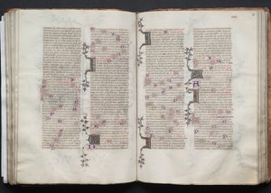 哥达弥撒曲》（The Gotha Missal）。Fol.80r, Text, c. 1375. 作者 Boqueteaux大师