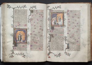 哥达弥撒曲》（The Gotha Missal）。Fol.82v，《三位一体》，约1375年。