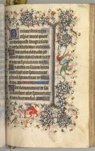 纳瓦拉国王（1361-1425）贵族查尔斯（Charles the Noble）的时间： 180r，文字，c。 1405。 作者 布鲁塞尔缩写和助理的硕士