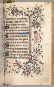 纳瓦拉国王（1361-1425）贵族查尔斯（Charles the Noble）的时间： 199r，文字c。 1405。 作者 布鲁塞尔缩写和助理的硕士