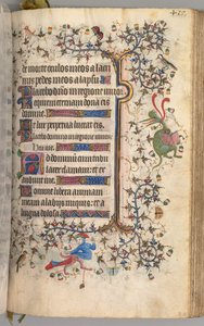 纳瓦拉国王（1361-1425）贵族查尔斯（Charles the Noble）的时间： 203r，文字，c。 1405。 作者 布鲁塞尔缩写和助理的硕士