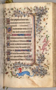 纳瓦拉国王（1361-1425）贵族查尔斯（Charles the Noble）的时间： 204r，文字，c。 1405。 作者 布鲁塞尔缩写和助理的硕士