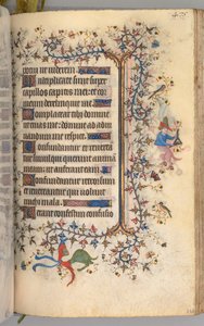 纳瓦拉国王（1361-1425）贵族查尔斯（Charles the Noble）的时间： 232r，文字，c。 1405。