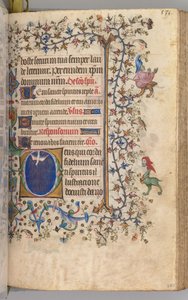 纳瓦拉国王（1361-1425）贵族查尔斯（Charles the Noble）的时间： 260r，圣灵，c。 1405。 作者 布鲁塞尔缩写和助理的硕士