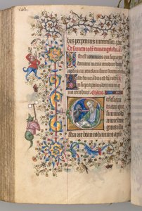 纳瓦拉国王（1361-1425）贵族查尔斯（Charles the Noble）的时间： 265v，圣约翰福音传教士c。 1405 作者 布鲁塞尔缩写和助理的硕士
