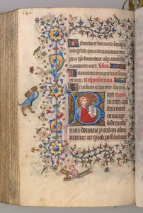 纳瓦拉国王（1361-1425）贵族查尔斯（Charles the Noble）的时间： 267v，文字，c。 1405。 作者 布鲁塞尔缩写和助理的硕士