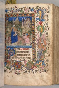 纳瓦拉国王（1361-1425）贵族查尔斯（Charles the Noble）的时间： 88r，飞往埃及的船只，c。 1个 作者 布鲁塞尔缩写和助理的硕士