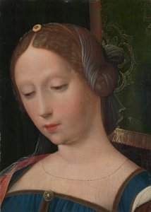 一个女性头像，16世纪中期。 作者 女半身大师，