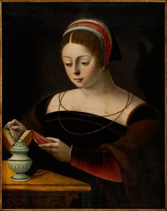 抹大拉的玛丽，约1540年。 作者 女性半身大师