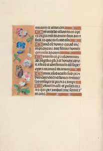 西班牙天主教女王伊莎贝拉的小时：  Fol.100v 作者 马克西米利安第一本祈祷书的硕士