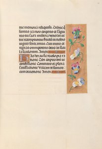 西班牙天主教皇后伊莎贝拉女王的时间： 49r，c。 1500。 作者 马克西米利安第一本祈祷书的硕士