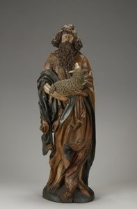施洗约翰圣约翰，1515年（部分多色石灰木） 作者 Master of the Harburger Altar