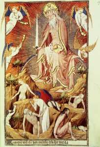 拉特女士。 9471 f.194最后的审判，来自Grandes Heures de Rohan，c.1418-25（另见121172）