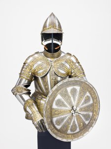 约1600年的半装甲和目标，用于步行服务 作者 星座大师