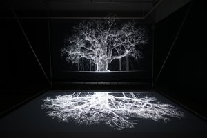 阿尔比恩，2023 年，伦敦邱园马特-科利肖的 "Petrichor "展览上（照片） 作者 马特·科利肖