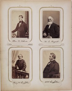 200张卡片的相册，大部分由Brady 1865 ca. 作者 马修·布雷迪