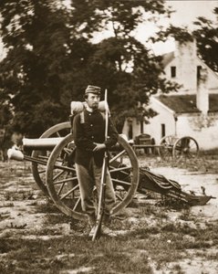 1861年弗吉尼亚州哈珀渡轮附近的联盟军队私人DWC阿诺德（照相凹版） 作者 马修·布雷迪