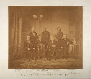 1868年弹劾众议院经理（棕褐色照片）