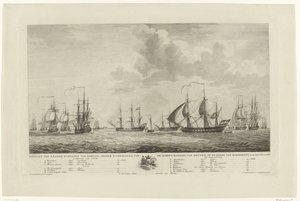 拉姆梅肯斯附近的荷兰战舰，1782-1783 年
1782 年和 1783 年在拉姆梅肯斯路由夜间治安官 van Kruyne 指挥的荷兰战船的景象（标题见实物）