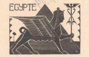 狮身人面像和金字塔 埃及（物体上的标题）