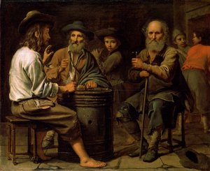 小酒馆里的农民，1640年代。