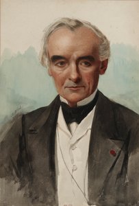 作家Prosper Mérimée 1803-1870的肖像，1869年。 作者 玛蒂尔德·波拿巴