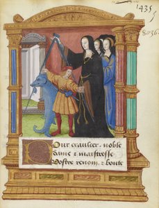 BNF Fr2285 f5r - 海豚罗盘 作者 Maitre de Philippe de Gueldre