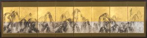 七十二峰映衬在蓝天下，1785年。 作者 松村刚俊