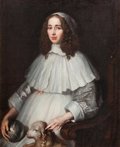 豪格维茨的安娜玛格丽特c.1650 作者 年轻的玛利亚人马陶斯