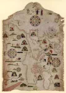 1559年左右的地中海，黑海以及西欧和西北非洲海岸的图表 作者 Matteo梅子