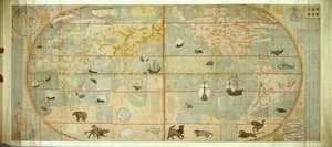 昆玉万国全图世界各国地图》，1602年。 作者 Matteo Ricci