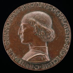 西吉斯蒙多-潘道夫-马拉特斯塔，1417-1468，里米尼和法诺的领主[正面]，1446年。