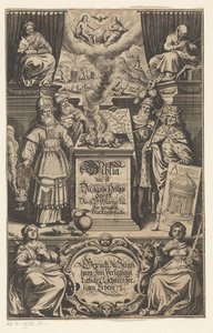 四个人献祭一只羔羊
扉页为马丁-路德。Biblia das ist Die gantze Heilige Schrift Durch D. Martin Luther verteutscht, s.a. 作者 马修梅里安（一）