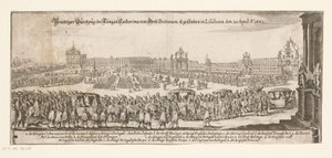 布拉干萨的凯瑟琳启程前往英国，1662 年 4 月 20 日
Prächtiger Durchzug der Königin Catharina von Gross Britanien, so geschehen in Lisabona den 20 April Ao. 1662（标题见实物）
布拉干萨的凯瑟琳与英国国王查尔斯的婚礼 作者 马修·梅里安 (II)